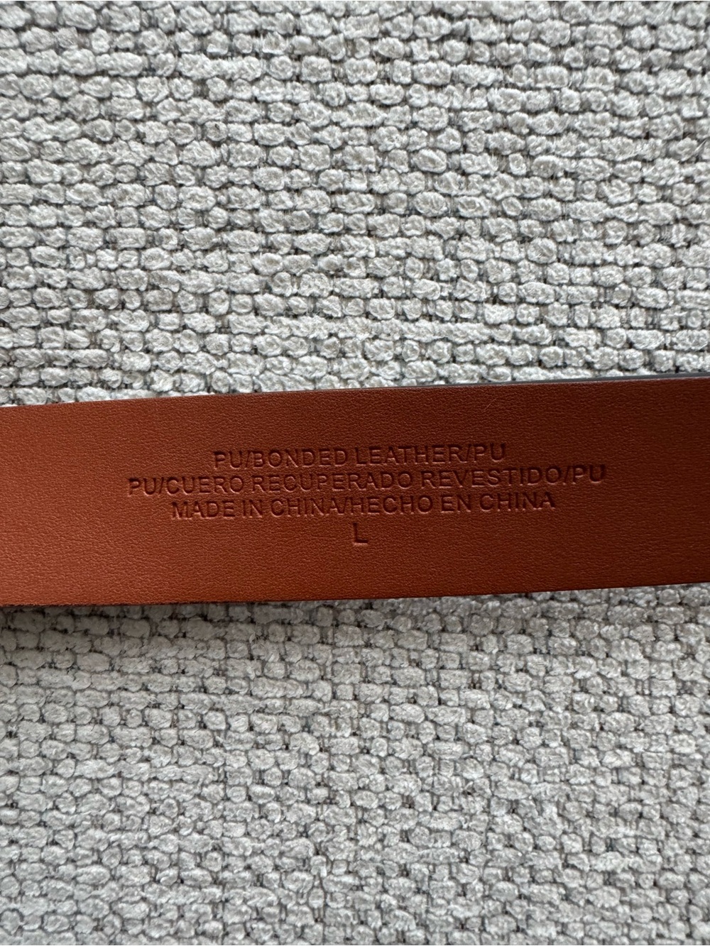 Target Black Leather Belt with Gold-Tone Buckle - Picture 4 of 5